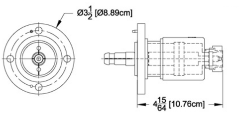 Reducer 1-5/8" Female Flange to DIN-716 Male
