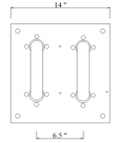 1-5/8" 4-Port Patch Panel with Two U-Links