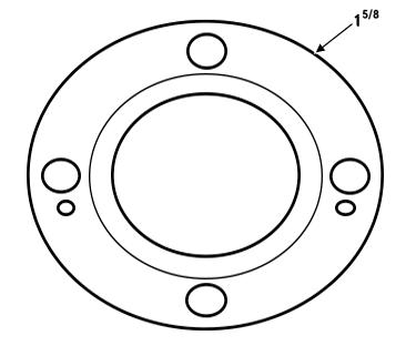 1-5/8" Cover plate