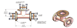 1-5/8" Tee Assembly, Flanged