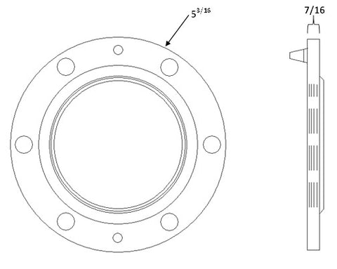 3-1/8" Field Flange (soft solder)