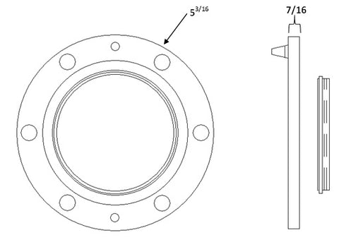 3-1/8" Swivel Flange (2 Part)