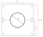 3-1/8" Wall Anchor Plate, Entry Plate