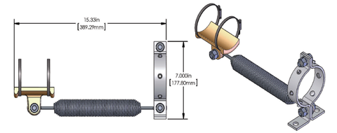 4-1/16" Vertical Spring Hanger, Single Line