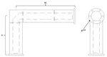 4-1/16" 90 Degree Elbow, Unequal Leg Flanged