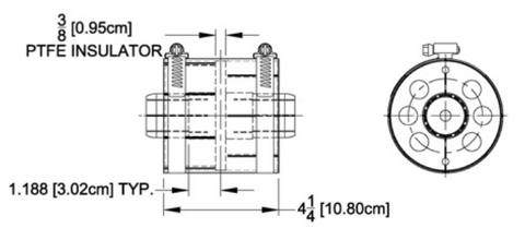 4-1/16" Unpressurized Coupling with Inner Conductor