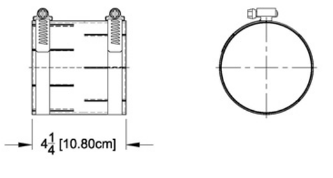 4-1/16" Unpressurized Coupling without Inner Conductor