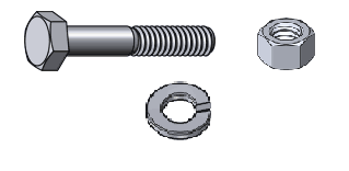 1-5/8" Flange Hardware Set